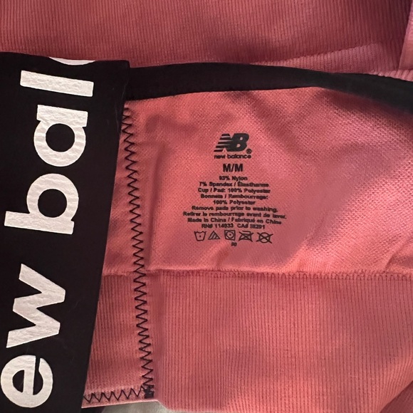 New Pink New Balance Sports Bra - Picture 3 of 3